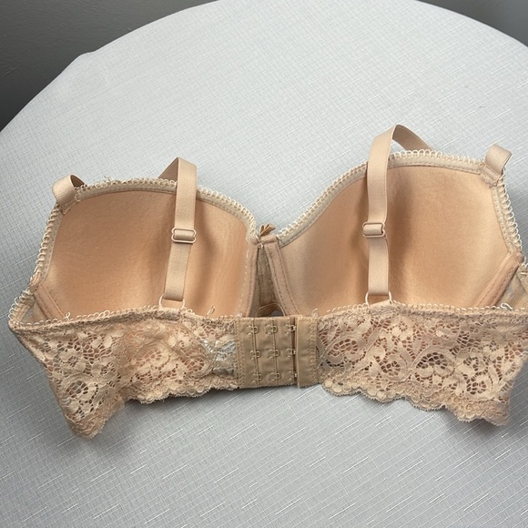 Rampage Intimates Beige Bra 38c Padded Bra, Lace - Picture 4 of 6